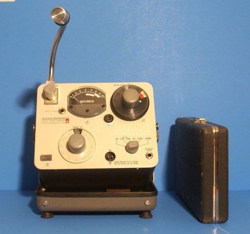 General radio company, octave band noise analyzer model 1558-bp w/mic &amp; 2 cases for sale