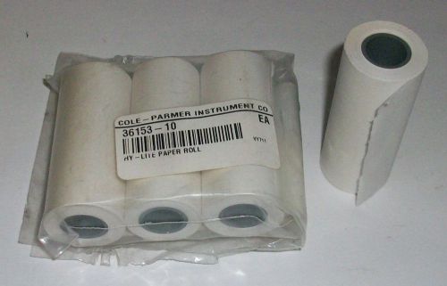 Cole Parmer HY-LiTE 2 EMD White Printer Paper Roll EW-36153-10 4-Pack NIB