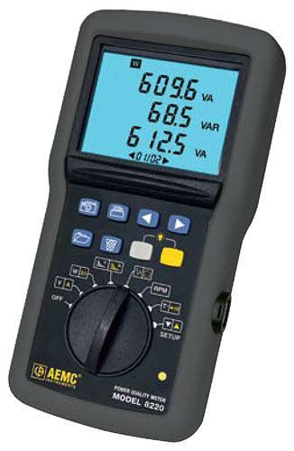 Aemc 8220 power quality analyzer &amp; meter for sale