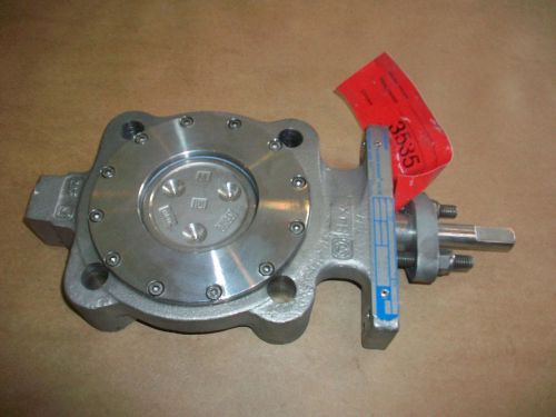 Jamesbury model butterfly wafer-sphere valve  815l113600xz  3&#034; stainless for sale