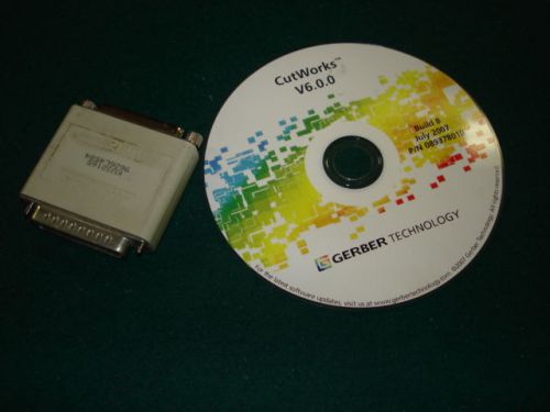 Gerber DCS2500 DCS3500 Software Dongle Key Version 5 Runs w/ Windows XP