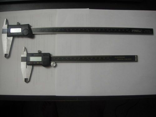 Lot of 2 Electronic Digital Calipers 8inch and 12 inch