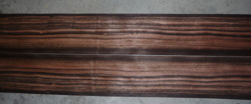 Quartered ebony wood veneer 6&#034;x62&#034;