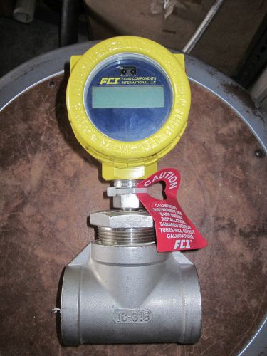 FCI mass flow meter  model ST75 -2k2EE00 , reads  flow rate and totalizes flow