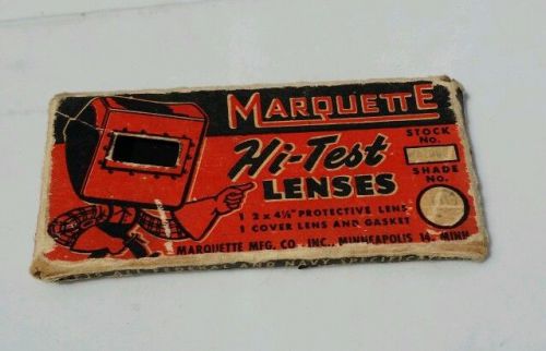 VINTAGE ARC WELDING LENSE in BOX MARQUETTE