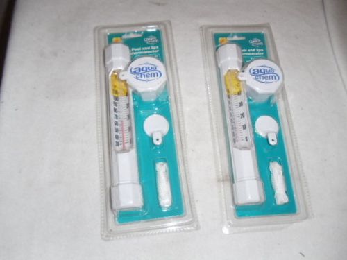AQUA CHEM POOL &amp; SPA THERMOMETERS NEW FLOATING OR SUBMERSIBLE