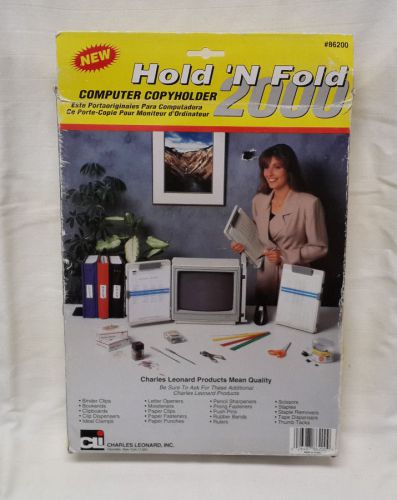 NEW - Hold &#039;N Fold Computer Copy Holder 2000 Paper Holder