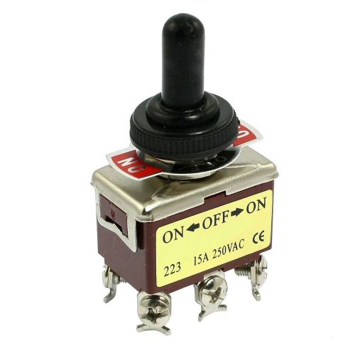 AC 250V 15A 6 Pin DPDT On/Off/On 3 Position Mini Toggle Switch CT