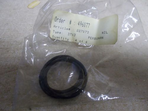 New perbunan industrial pump o-ring seals 227073, lot of 3 37x3 *free shipping* for sale
