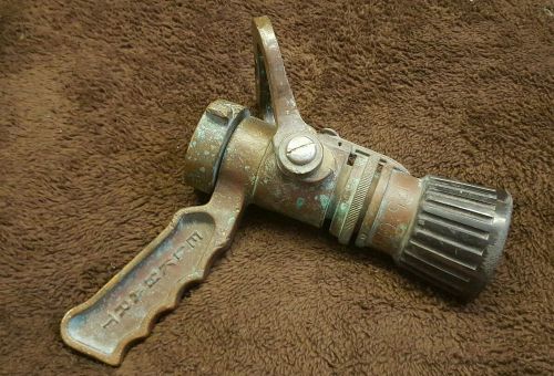 Rare Elkhart Nozzle SFL-GN-125 Used With 1-1/2&#034; Fire Hose