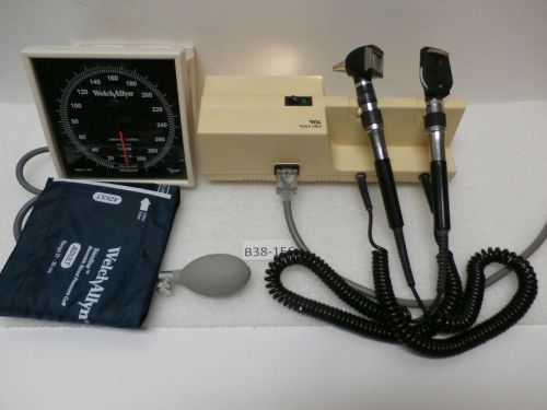 WelchAllyn Otoscope Opthalmoscope 767 Set with Blood Pressure Cuff  Diagnostic