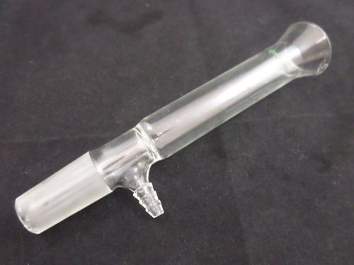 Chemglass glass vacuum filtration adapter 24/40 #3 stop 190mm l 31mm id flange  for sale