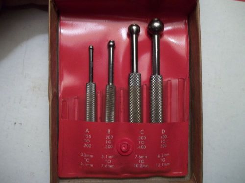 4pc starrett small hole gages s829e w box millwright machinist tools mic 657 436 for sale