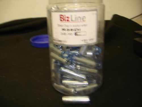 BizLine 3/8&#034; Internal Plug Drop in Anchor w/ Tool R38DI 3/8-16 Pack of 100 *NEW*