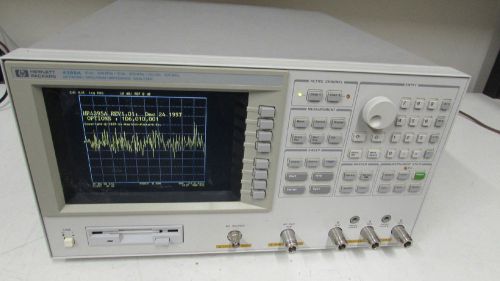 Agilent/Keysight 4395A network/spectrum/impedence analyzer, 10hz to 500mhz w/ Op