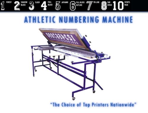 Athletic Numbering Screen Printing Machine