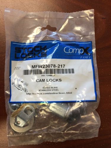 Comp x cam lock, 3/4&#034; length, part #mfw23078-217, lot of 3 for sale