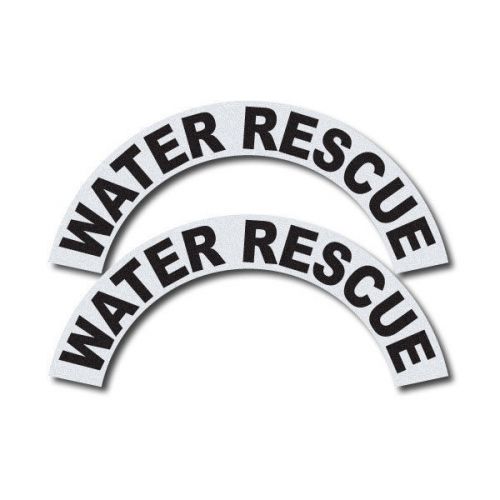 3M Reflective Fire/Rescue/EMS Helmet Crescents Decal set - Water Rescue