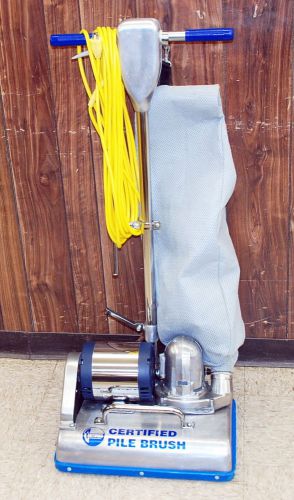 Nilodor certified model &#034;s&#034; pile lifter pile brush dry carpet extraction vacuum for sale