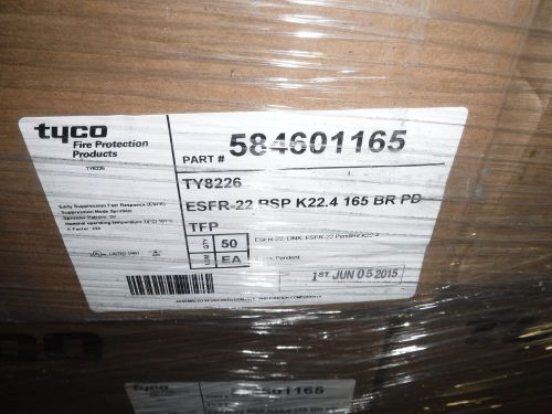 TYCO 165*F ESFR Storage Fusible Link Pendent Sprinkler K22.4 (box of 25)SKD89