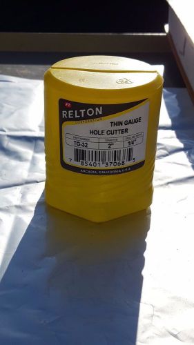 RELTON Hole Saw Metal Cutting 2&#034; Toothed Carbide Tip TG-32 Drill Depth 1/4&#034; NEW