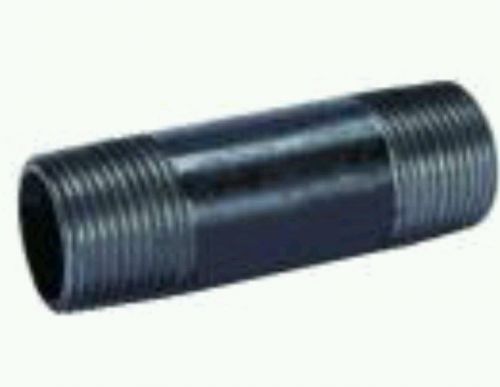 1 -1/2&#034;  Black Pipe 4&#034; long Nipple