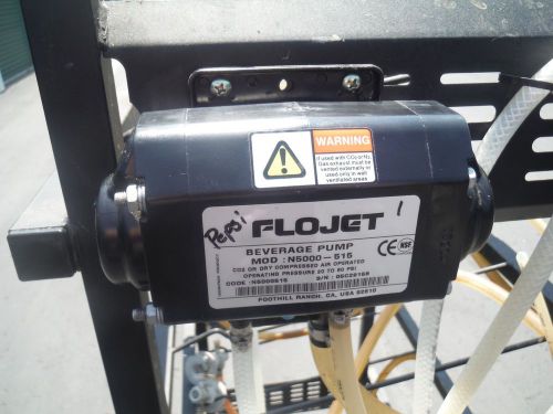 Used 9 ea. flojet beverage pump n5000-515~bib~2 ea. regulator w/lines~no rack for sale