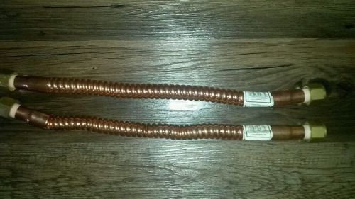 LOT OF 2 FF18RP WATTS CORRUGATED COPPER WATER HEATER FEMALE COUPLING CONNECTORS