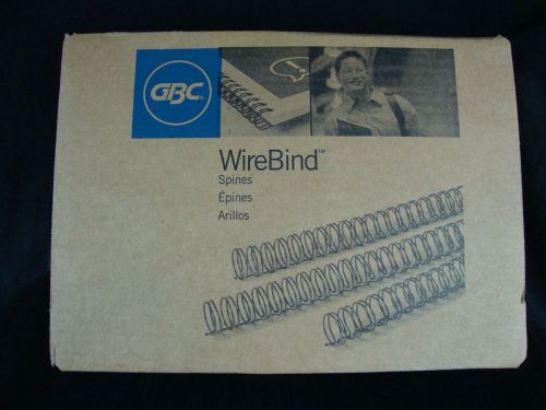 100 GBC 5/8&#039; WireBind Binding Spines Black 9775038G Twin Loop 2:1