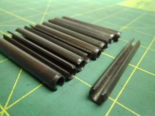 M6 X 50 mm SLOTTED SPRING PINS STEEL BLACK OXIDE (QTY 10) #56877