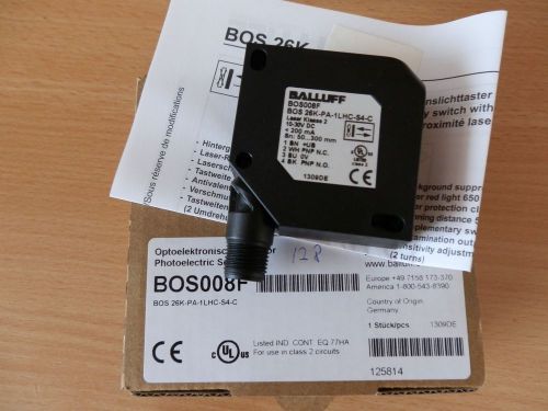 Balluff bos 26k-pa-1lhc-s4-c diffuse laser sensor new!! for sale
