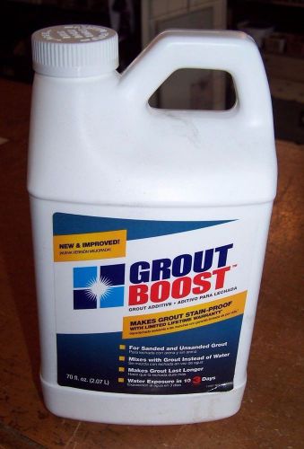 Grout boost stain resistant additive ~ 70 fl oz no sealing stain proof for sale