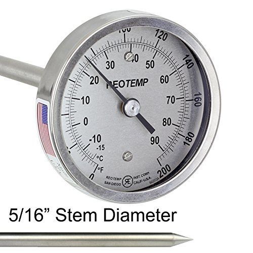 REOTEMP A36PF-D43 Heavy Duty Compost Thermometer - 36&#034; Stem, Dual Scale C &amp; F