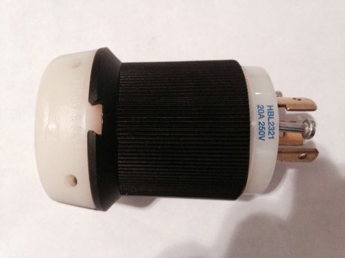 Hubbell Male Plug 20 Amps, HBL2321