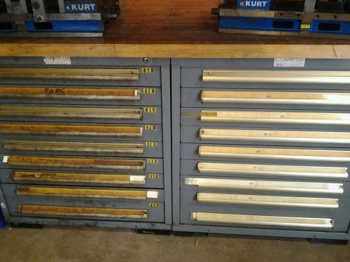 2 VIDMAR EQUIPTO  TOOL CABINETS WITH MAPLE TOP
