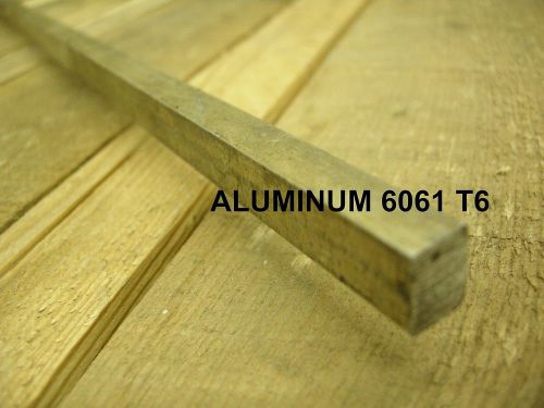 ALUMINUM 6061 3/8 x 1/2 x 12&#034; FLAT BAR / PLATE FOR CNC MILL MILLING MACHINE SHOP