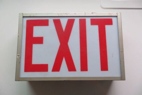 ORIGINAL EXIT WARNING SIGN FOR COMPANY OR BUSINESS SAFETY SECURITY