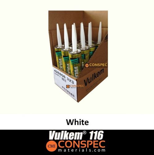 Tremco Vulkem 116 WHITE Polyurethane 10oz Sealant 12-PACK Caulking Cartridges