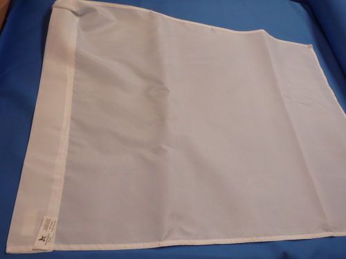 10 - EMBROIDERY blank polyester Flag 27 by 37 inch House 400 Denier WHITE plain