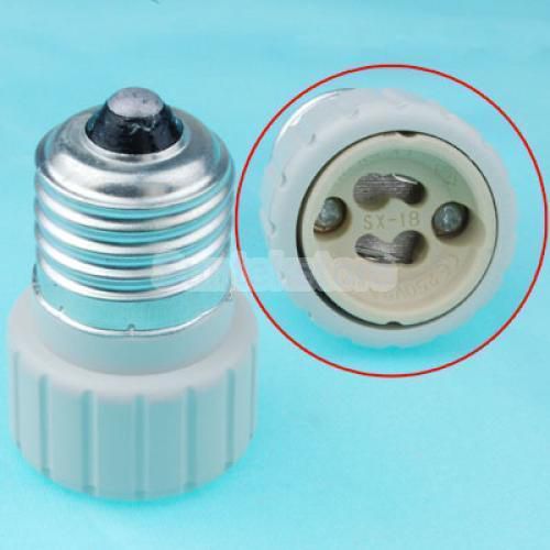 Gu10 to e27 led cfl light lamp bulb socket base converter adapter new for sale