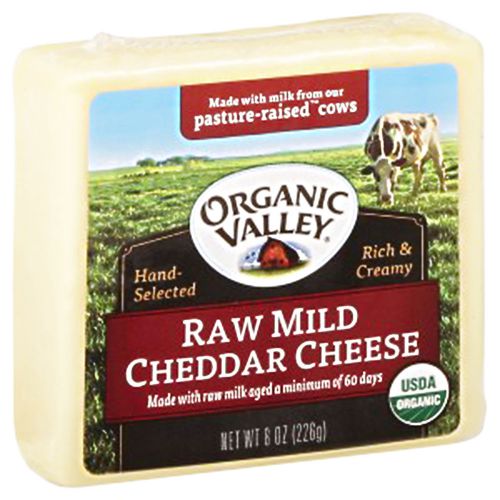 Organic Valley Organic Raw Mild Cheddar Cheese, 8 Oz