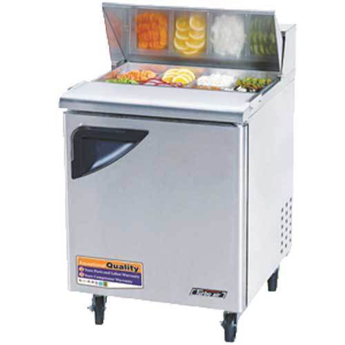 Turbo tst-28sd refrigerated counter, sandwich salad prep table, 1 door, includes for sale