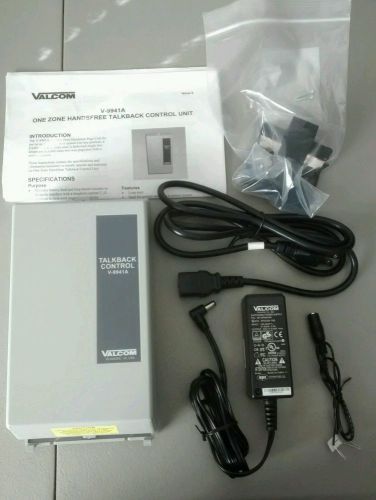 KIT- VALCOM  One-zone Talkback Control Unit V-9941a PLUS $55 power supply