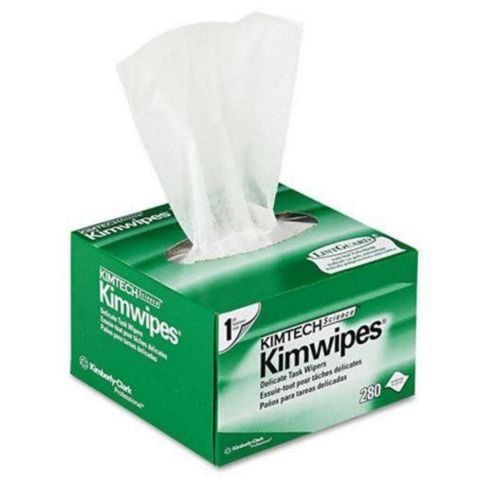 Kimtech* kimwipes, tissue, 4 2/5 x 8 2/5, 280/box, 30 boxes/carton for sale