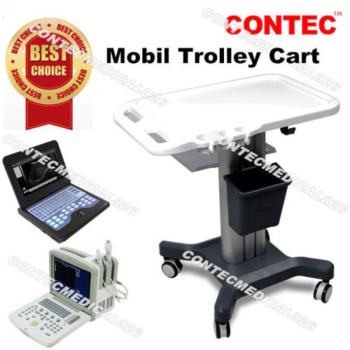 2015 new mobile trolley cart, hand push,for portable/laptop ultrasound scanner for sale