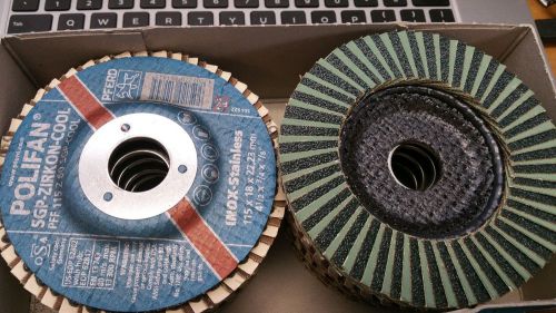 10 PAK  PFERD Polifan SGP-COOL Abrasive Flap Disc, 60 GRIT