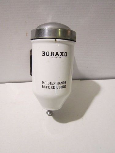 Vintage Boraxo Porcelain Hand Soap Dispenser Gas Station Decor