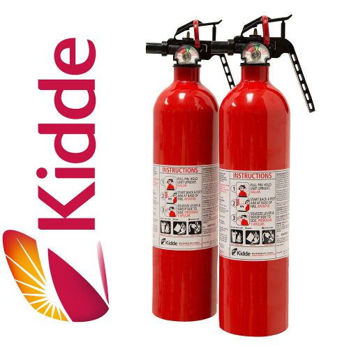 New Twin Pack Kidde 1-A:10 B:C Dry Fire Extinguisher Home Kitchen Car Chemical