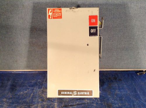 GE AC63RGR 100AMP 600VAC 3PH 3 Wire Safety Switch
