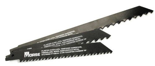 MK Morse RTCT606ST03 Carbide Tipped Reciprocating Blade, 6-Inch 6TPI, 3-Pack